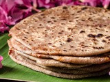 Sweet Carrot & Wheat Poli / Sweet Carrot Stuffed Flat-bread - Celebrating 3 years of Blogging