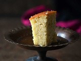 Sweet Lime & Coconut Cake (Egg-less & Butter-less) / Mosambi Cake