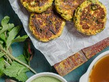 Zucchini, Paneer & Sweet Potato Cutlet with Dates Tamarind Chutney