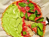 Cauliflower Pizza with tomato free pizza sauce (Paleo, aip, Vegan)