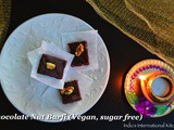 Happy Diwali!: Chocolate Nut Burfi (Vegan, Sugar free)