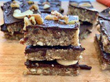 Healthy Snack Bars (Paleo, Vegan) || Chocolate Nut Bars