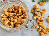 Spiced Cashew Nuts || Masala Cashew Nuts || Homemade Holiday Gifts (Paleo, Whole30, Vegan)