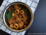 Squid Stir fry with coconut (Koonthal thoran)