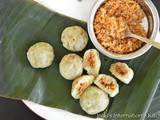 Sweet Potato dumplings with sweetened coconut filling (Sweet Potato Kozhukkatta)