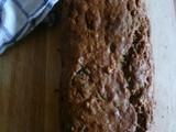 Zucchini walnut carrot bread with saffron