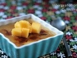 Crème brûlée végétale à la mangue