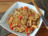 Wok tofu poivron