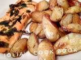 Baked salmon & baby potatoes