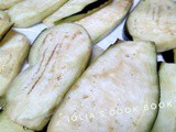 Eggplants, avocado, broccoli salad with barley rusk