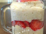 Oat pudding with bananas