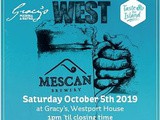 Mescan Brewery announces Oktoberfest West Saturday October 5th 2019, 1 pm till closing time