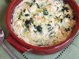 Shrimp, Leek and Spinach Soufflé