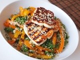 Tabbouleh Salad with grilled Peppers and grilled Cheese