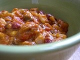 Pumpkin Hominy and Bean Chili