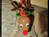 Diy Rudolph the Red Nosed Reindeer Bulb Ornament