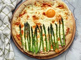 Bela pizza sa šparglama / White Pizza with Asparagus