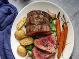 Biftek sa karamelizovanom šargarepom / Beef Tenderloin (Chateaubriand) with roasted carrots