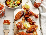 Mango bbq sos, salsa od avokada i manga i pileća krilca / Spiced Mango Chicken Wings