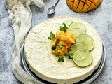 Nepečeni mango čiz kejk / No Bake Mango Lime Cheesecake