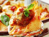 Punjene pasta školjke / Stuffed pasta shells