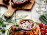 Rebarca u bbq sosu sa pomfritom od batata / Sticky Oven bbq Ribs
