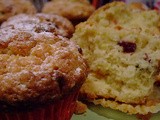 Cranberry & White Chocolate Muffins