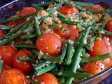 Roasted Green Bean and Tomato Salad with Breadcrumbs