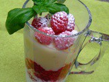 White Chocolate & Raspberry Sundae with Meringues