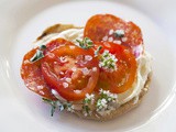 Grilled Mini Pizzas With Edible Flowers