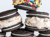 Oreo Ice Cream Sandwiches With Sprinkles