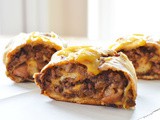 Bacon Cheese Burger Barbecue Roll Ups