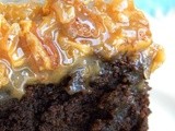 Brownies with German Chocolate Cake Frosting (Amazing Fudgy German Chocolate Brownies)