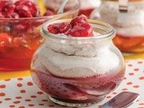 Pink Chantilly with Cranberries { and 150 Best Desserts in a Jar Cookbook Giveaway}
