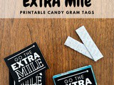Printable Go the extra Mile diy Treat Tags