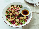 Roasted Cauliflower, Quinoa, and Pomegranate Salad (Cookbook Giveaway)