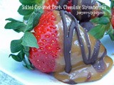 Salted Caramel Dark Chocolate Strawberries