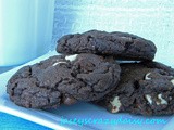 Triple Threat Chocolate Fudge Peanut Butter Cookies