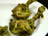 Chicken Lollipop in Green Masala