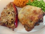 Bacon & Orzo Stuffed Mushrooms and Peppers