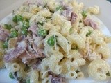 Bacon, pea & mint pasta - an unexpected success