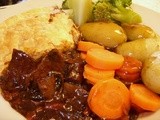 Beef Silverside & Mushroom Pie - a classic  leftovers  pie