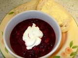 Borscht!  Deep purple goodness