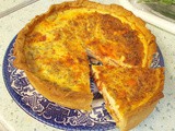 Cheddar & chorizo quiche : a super-tasty surprise