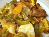 Chicken Casserole with olives & raisins