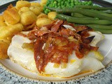 Chorizo & saffron baked cod