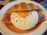 Egg & Bacon Croissant breakfast