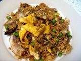 Indonesian fried rice with Mackerel
