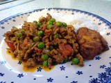Keema Muttar (or minced lamb with garden peas) Curry