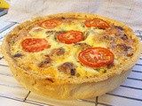 Lincolnshire sausage & sun dried tomato quiche - feeds a crowd